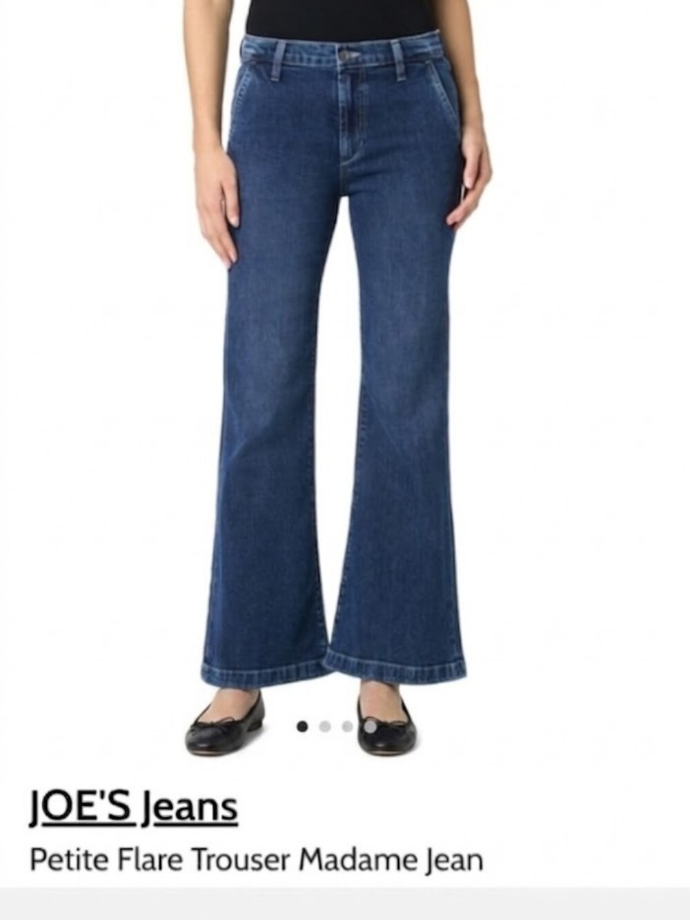 NWT Joe's Jeans Petite Flare High Rise Trouser Jean in Madame Sz25